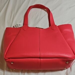 On 34th Peony Coral Women's Tote Bag